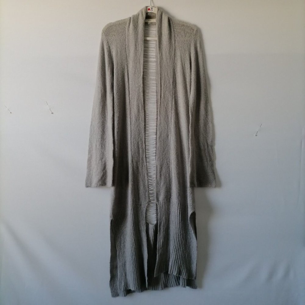 Vintage 316 Womens Gray Long Sleeve Open Front Cardigan Sweater Size M